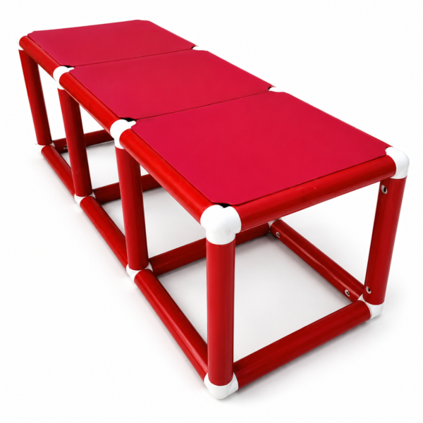 Red swimming pool platforms 1x3