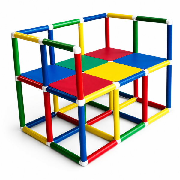 Pool Platform model "2x3" modules with handrail "U" & H: 1.8 feet
